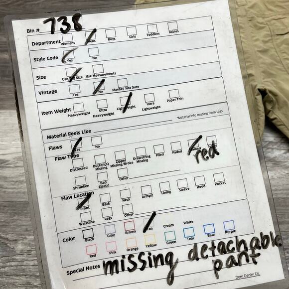 The North Face Tan Mens 36 Nylon Khaki Utility Cargo Hiking Gorpcore Shorts‎ - Picture 10 of 12